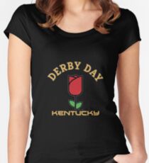 kentucky derby t shirt Women's Fitted Scoop T-Shirt