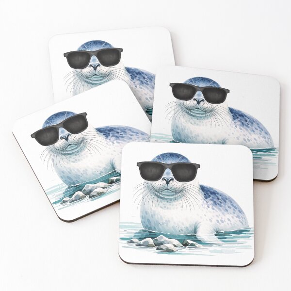 Item preview, Harbor Seal Wearing Sunglasses designed and sold by TheAnimalZ00.