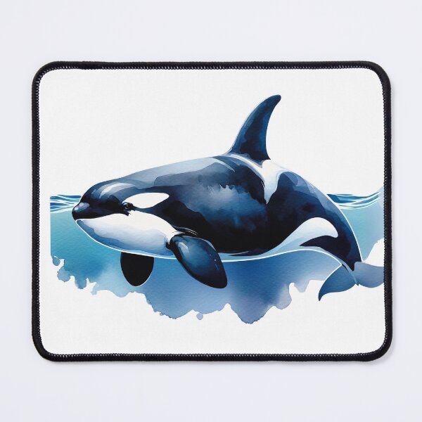 Item preview, Watercolor Orca Whale designed and sold by TheAnimalZ00.