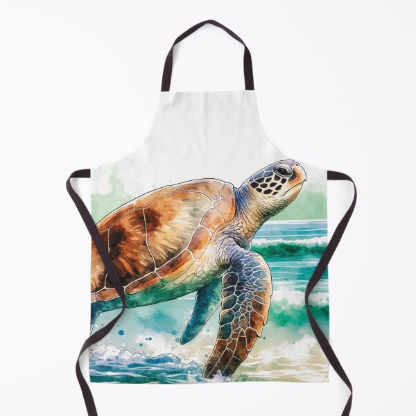 Item preview, Watercolor Loggerhead Sea Turtle designed and sold by TheAnimalZ00.