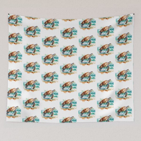 Item preview, Watercolor Loggerhead Sea Turtle designed and sold by TheAnimalZ00.