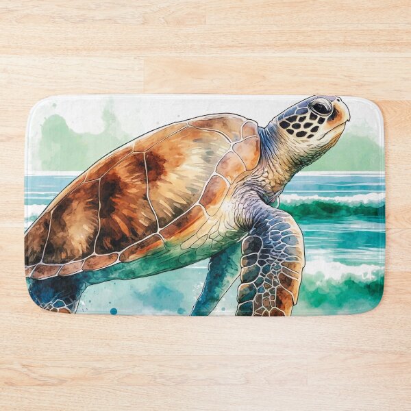 Item preview, Watercolor Loggerhead Sea Turtle designed and sold by TheAnimalZ00.