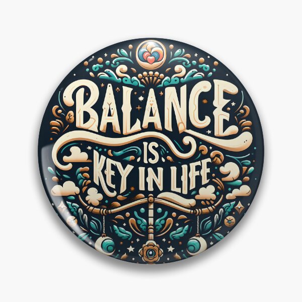 Item preview, Balance is key in life, typography designed and sold by maxmaj.