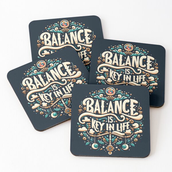 Item preview, Balance is key in life, typography designed and sold by maxmaj.