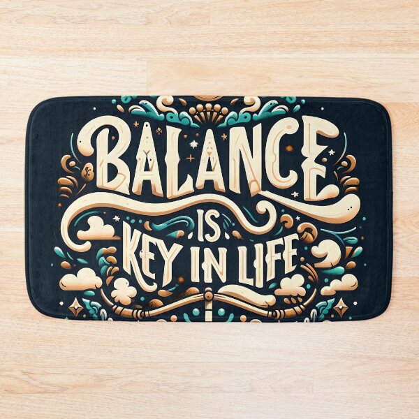 Item preview, Balance is key in life, typography designed and sold by maxmaj.