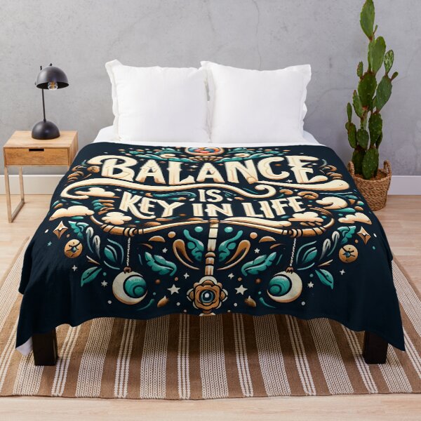 Item preview, Balance is key in life, typography designed and sold by maxmaj.