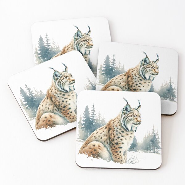 Item preview, Watercolor Lynx Big Cat designed and sold by TheAnimalZ00.