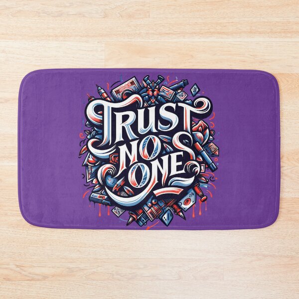 Item preview, Trust No One, typography designed and sold by maxmaj.