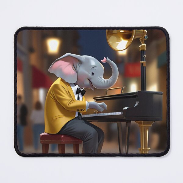 Item preview, Elephant street pianist designed and sold by Artbellachi.