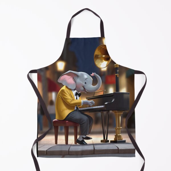 Item preview, Elephant street pianist designed and sold by Artbellachi.