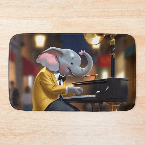 Item preview, Elephant street pianist designed and sold by Artbellachi.