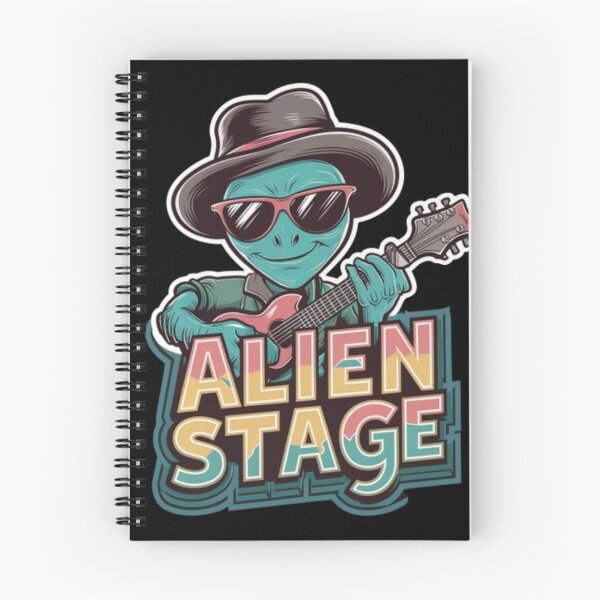 Item preview,  "ALIEN STAGE". ALIEN PLAYING GUITAR  designed and sold by Obinne.