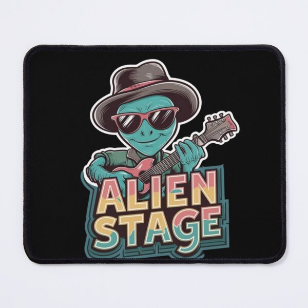 Item preview,  "ALIEN STAGE". ALIEN PLAYING GUITAR  designed and sold by Obinne.