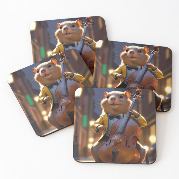 Item preview, A street cellist beaver designed and sold by Artbellachi.