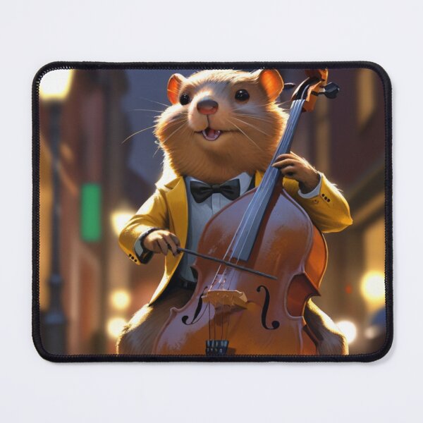 Item preview, A street cellist beaver designed and sold by Artbellachi.