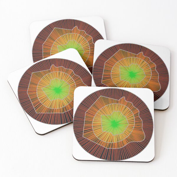 Item preview, Colored lines in a circle designed and sold by dk--design.