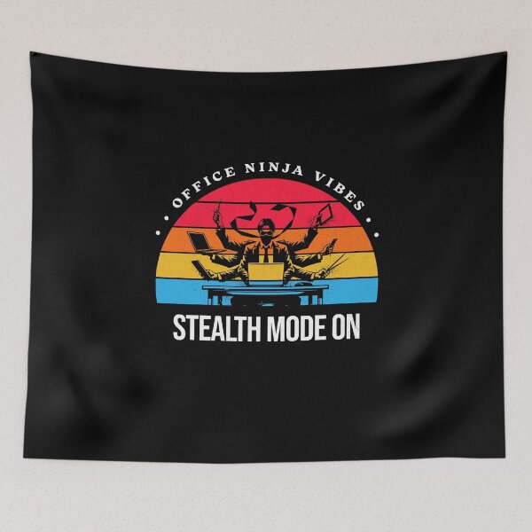 Item preview, Office Ninja Vibes: Stealth mode on designed and sold by InspireHubWear.