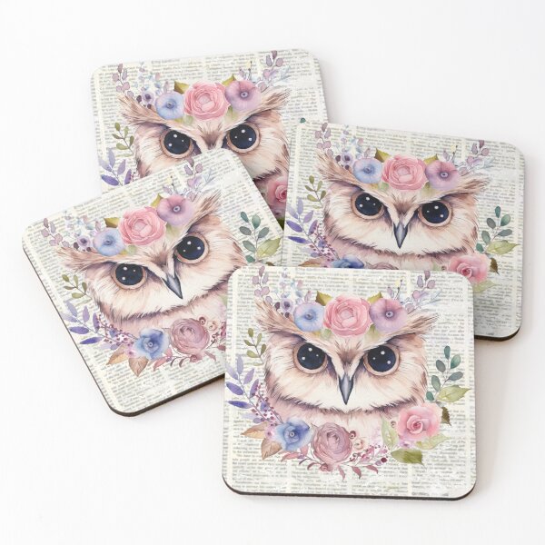 Item preview, Owl t-shirts, nature t-shirts, cute wild animal t-shirts, vintage style t-shirts. ,newspaper designed and sold by BeYourself1993.