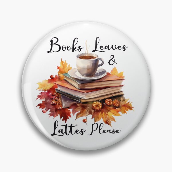 Item preview, Books, Leaves & Lattes Please designed and sold by Chestnut Falls Studio.