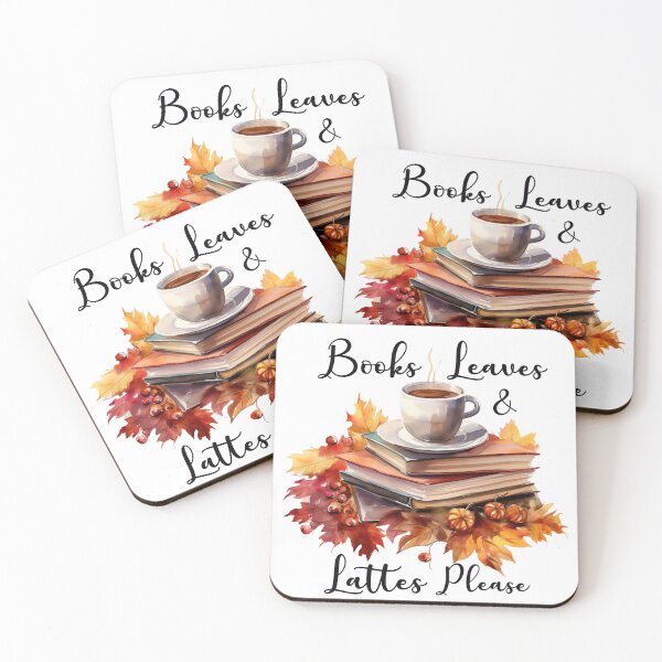 Item preview, Books, Leaves & Lattes Please designed and sold by Chestnut Falls Studio.