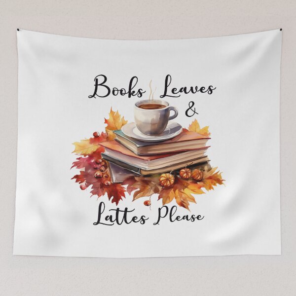Item preview, Books, Leaves & Lattes Please designed and sold by Chestnut Falls Studio.