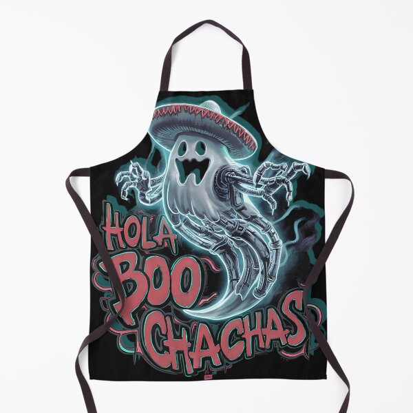 Item preview, FUNNY CINCO DE MAYO CYBER-GHOST HOLA BOO-CHACHAS - FUTURISTIC MEXICAN CYBORG 2 designed and sold by justyna-s28.