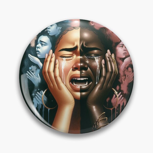 Item preview, Inner Battles (Crying) designed and sold by ElneReelArt.