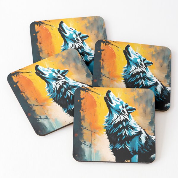 Item preview, Howling White Wolf designed and sold by mrhighsky.