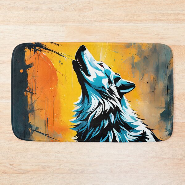 Item preview, Howling White Wolf designed and sold by mrhighsky.