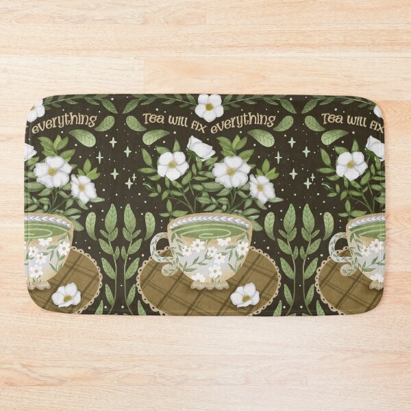 Item preview, Sipping tea embracing tranquility designed and sold by pinkyfish1010.