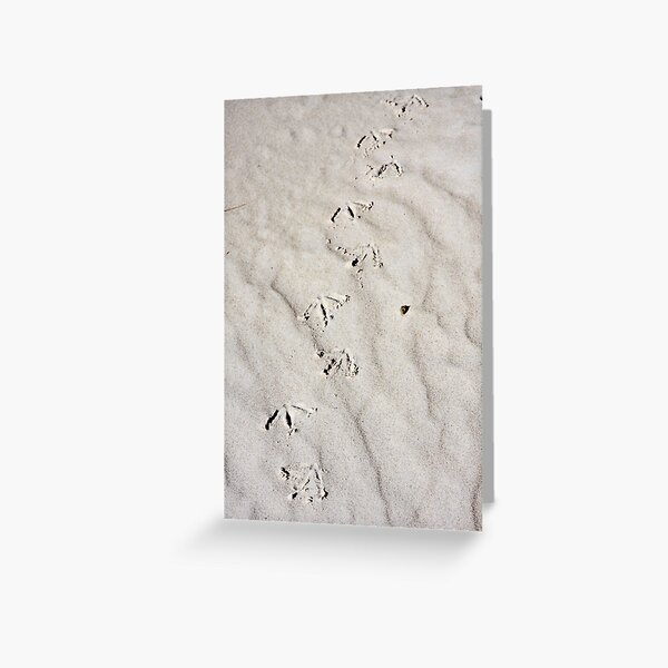 Footprints Greeting Card