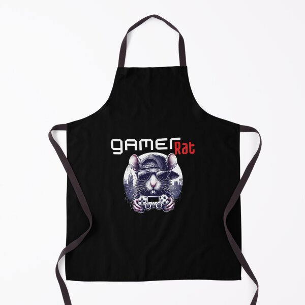 Item preview, Cool Gamer Rat on black wearing sunglasses designed and sold by coloursforkids.