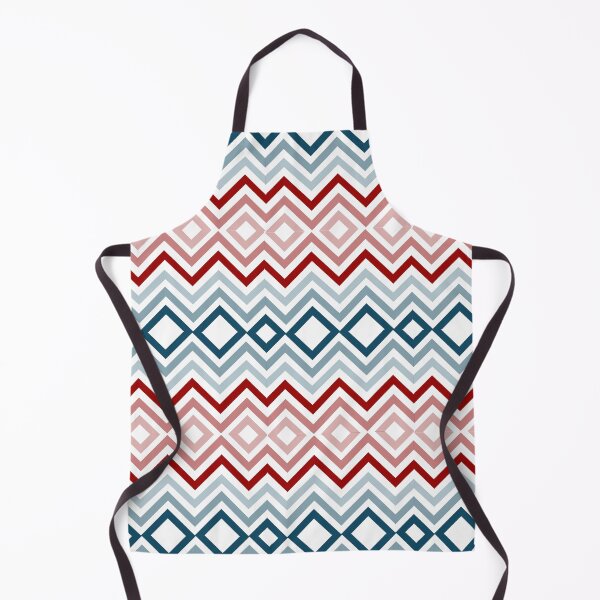 Item preview, red and Blue zigzag pattern  designed and sold by mndesignworx.