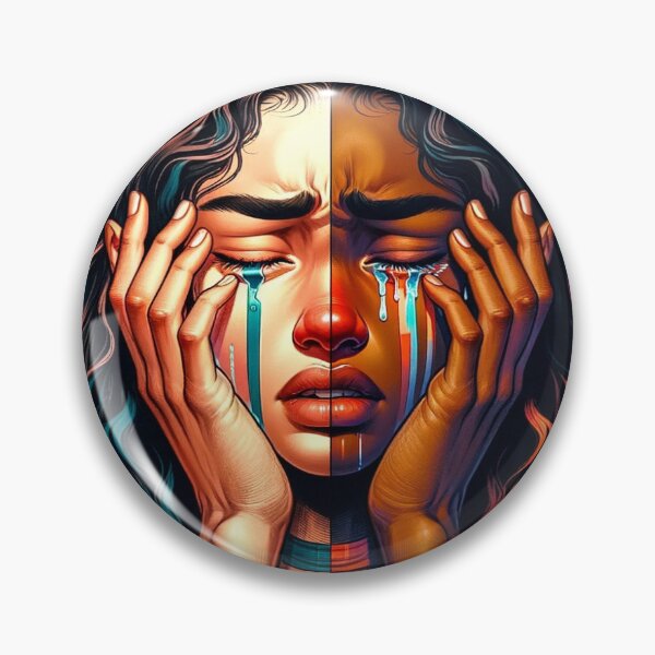 Item preview, Inner Battles (Crying 2) designed and sold by ElneReelArt.