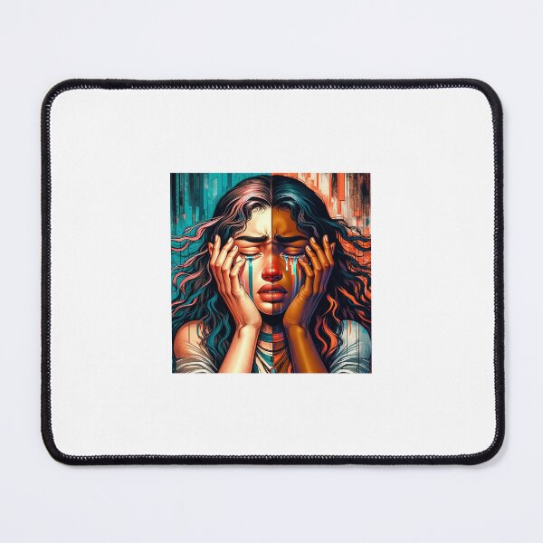 Item preview, Inner Battles (Crying 2) designed and sold by ElneReelArt.