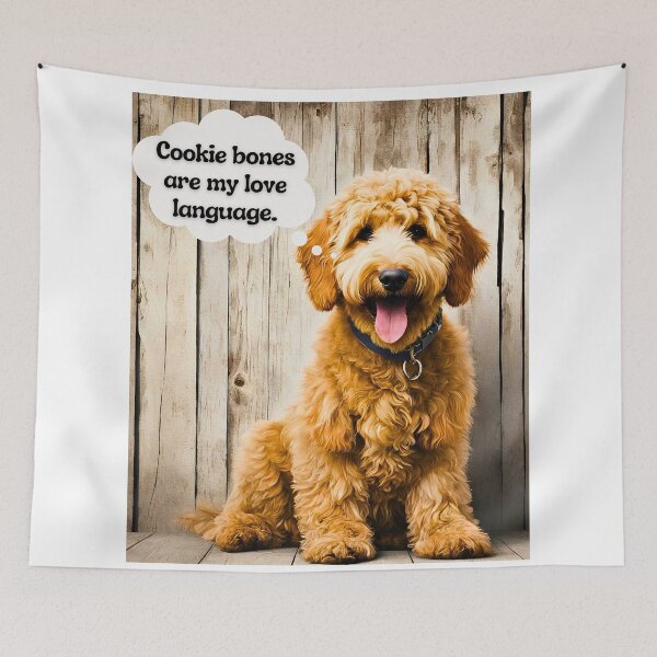 Item preview, Goldendoodle Cookie Bone Fiend designed and sold by Fredster1966.