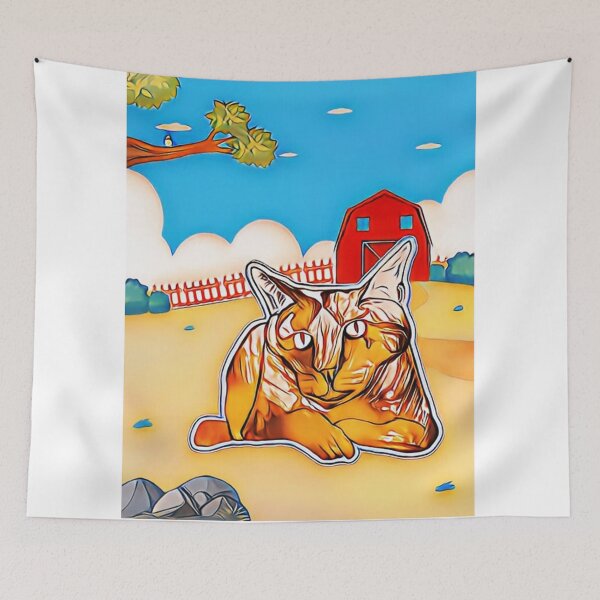 Item preview, A cat in the field designed and sold by glauco54.