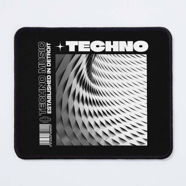 Item preview, TECHNO - Modern Art (white)  designed and sold by Discothreadz.