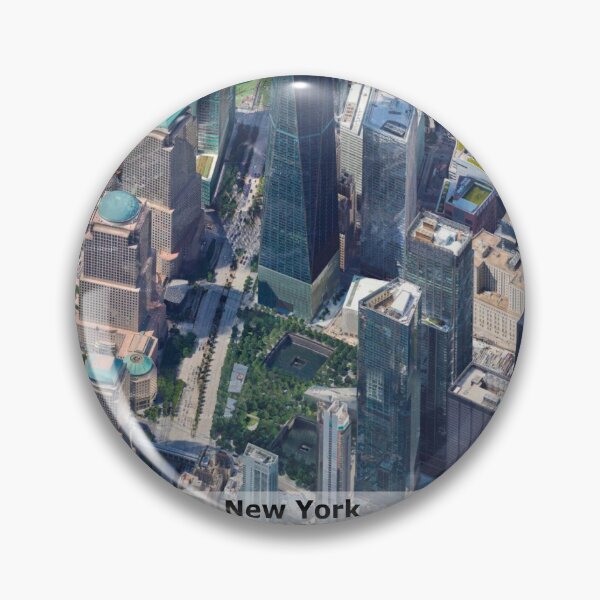 Item preview, New York 3D map poster, tourist twin towers designed and sold by LaughingProf.