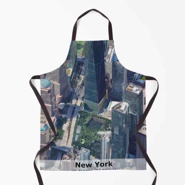 Item preview, New York 3D map poster, tourist twin towers designed and sold by LaughingProf.