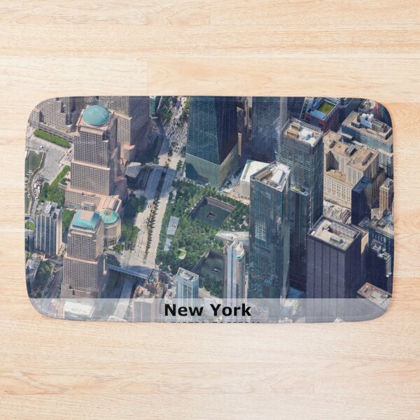 Item preview, New York 3D map poster, tourist twin towers designed and sold by LaughingProf.