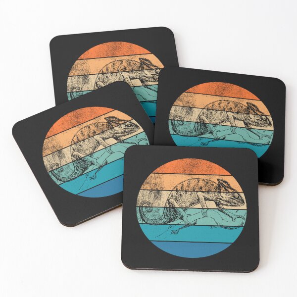 Item preview, Chameleon Retro Sunset designed and sold by AussieWonders.