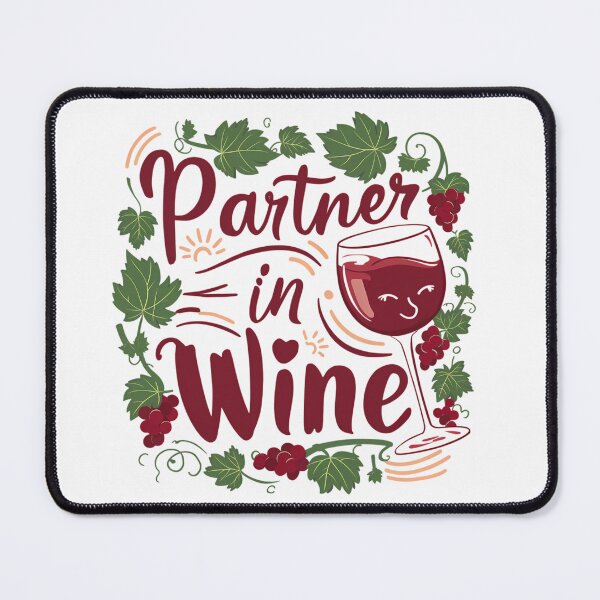 Item preview, Partner In Wine designed and sold by PeelZinc.