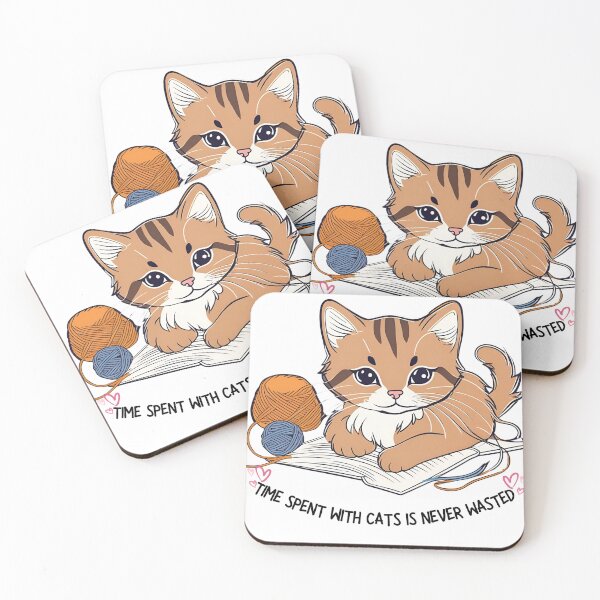 Item preview, Time Spent With a Cat is Never Wasted designed and sold by pUNKnown.