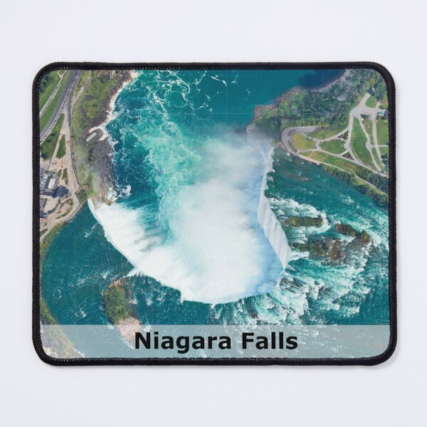 Item preview, Niagara Falls 3D map poster Canvas Print designed and sold by LaughingProf.