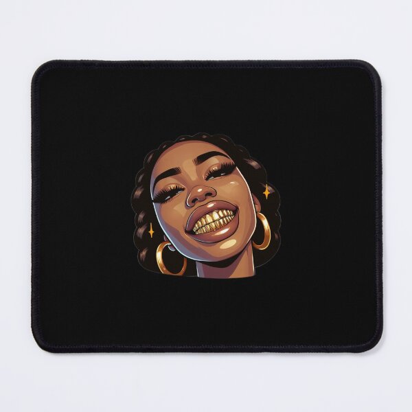 Item preview, Black women gold grillz designed and sold by Thedigital91.
