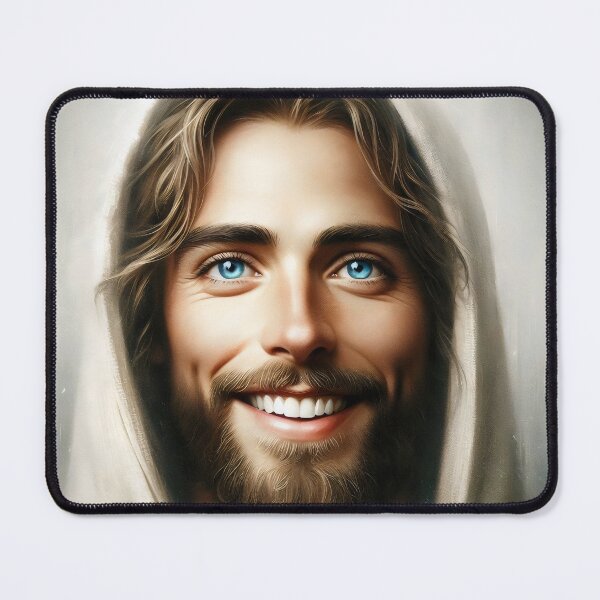 Item preview, Jesus Smiling , Jesus Christ , Jesus Face, Lord Christ, Christian designed and sold by stylishdzign.