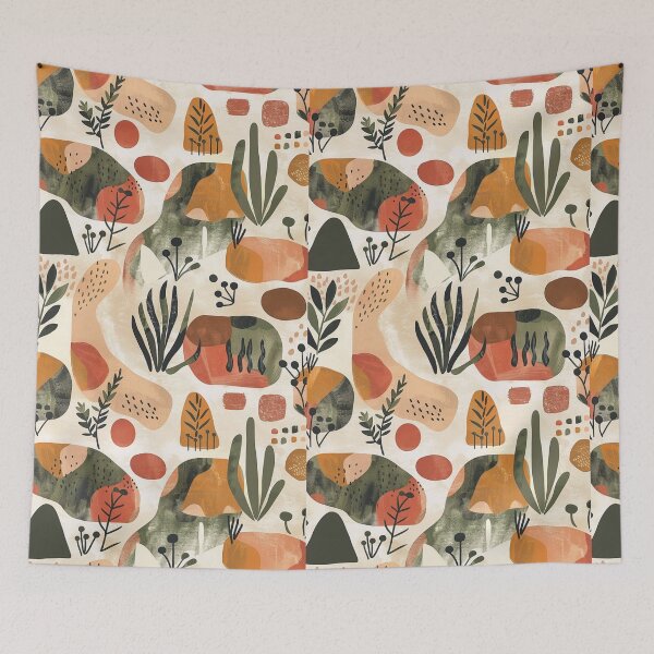 Item preview, Earthy Elegance: Nature-Inspired Abstract Figures designed and sold by minjagoods.