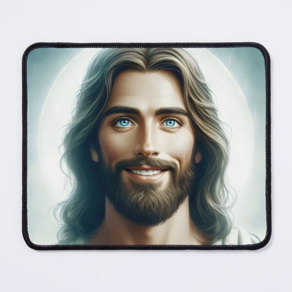 Item preview, Jesus Smiling, Jesus Christ, Jesus Face, Lord Christ, Christian designed and sold by stylishdzign.