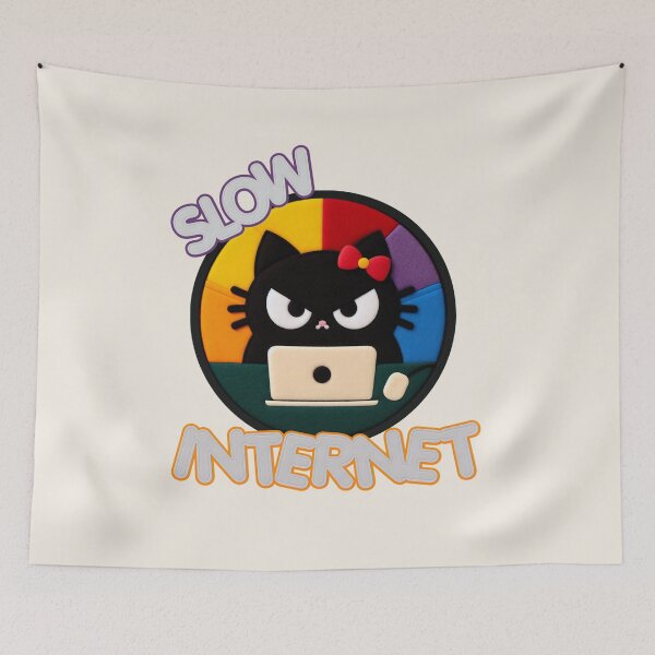 Item preview, Tech-savvy Black Cat Internet designed and sold by GALUMARKET.
